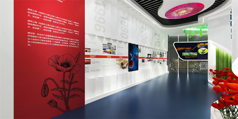 企业展厅设计搭建公司色彩使用原则